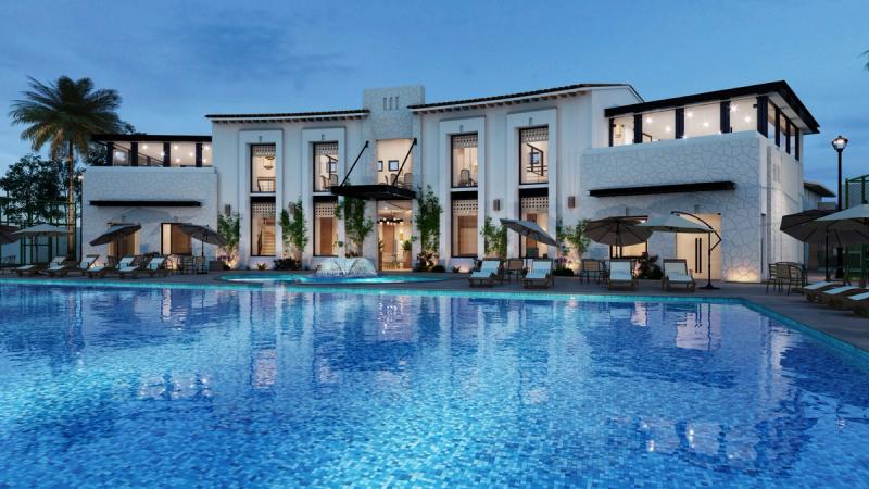 Luxury Hotel swimming pool