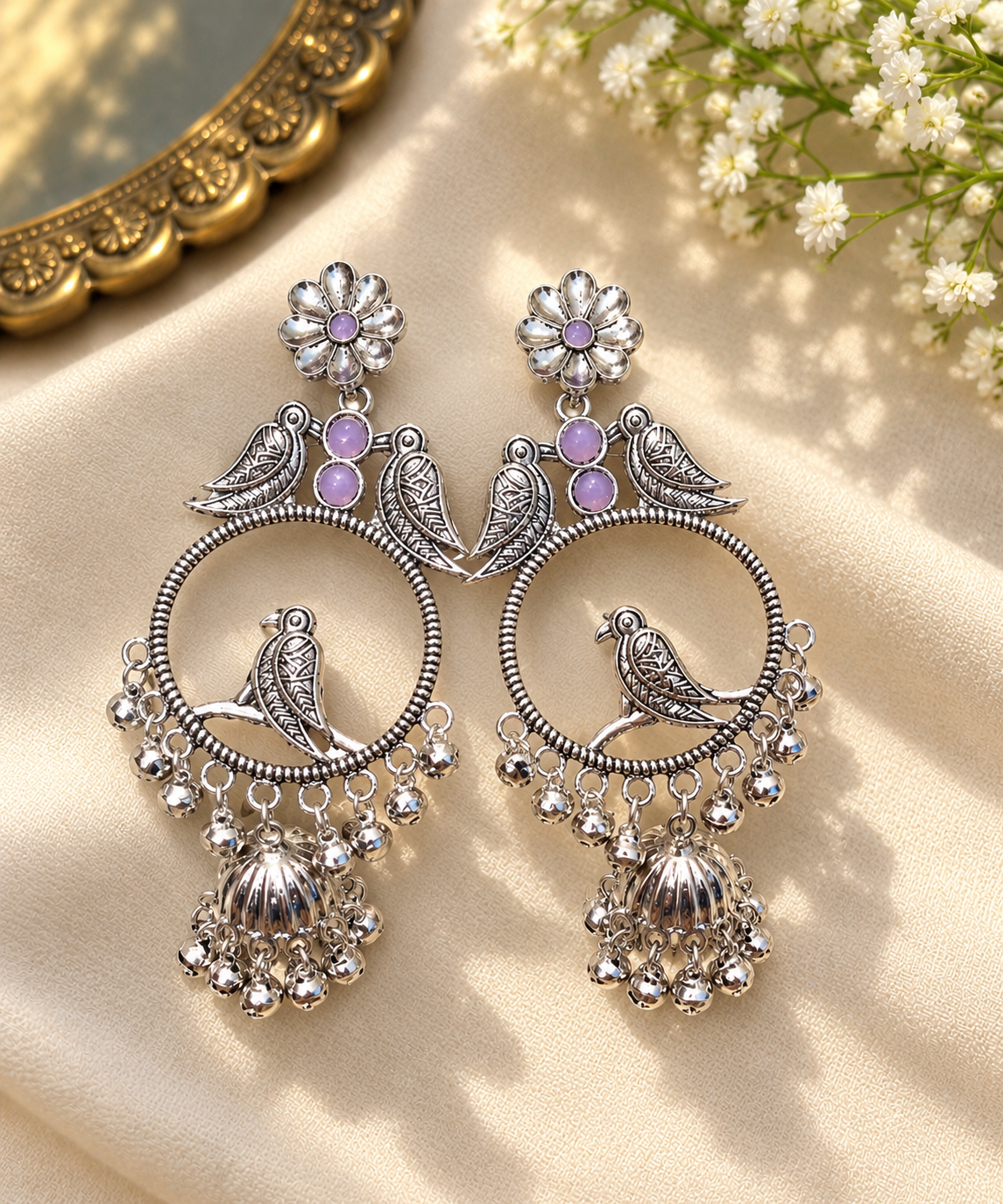 Bird Themed Earring — alternate view