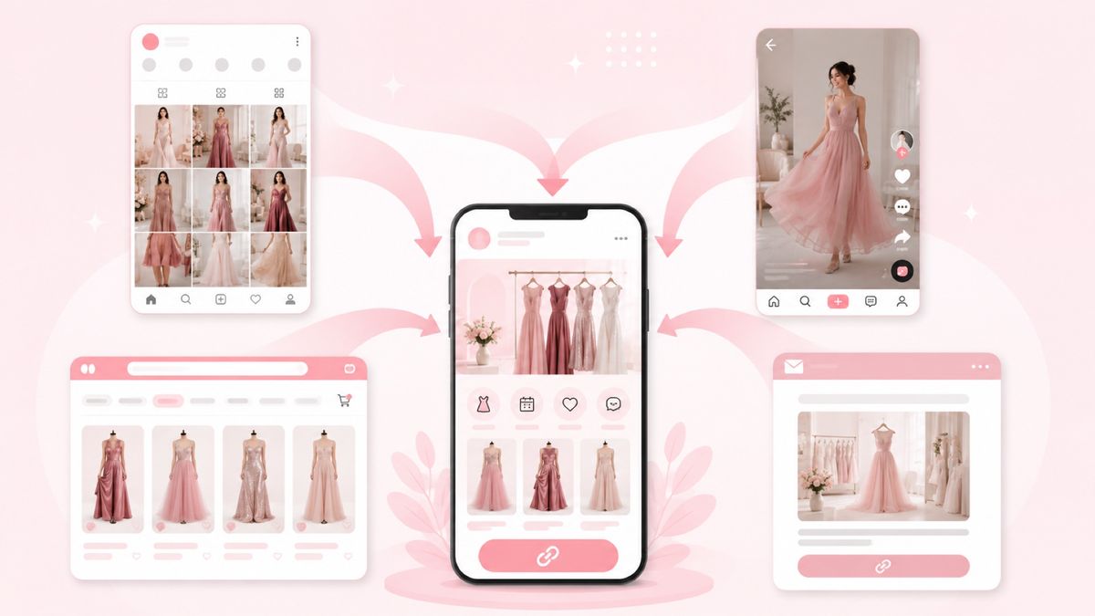 ช่องทางออนไลน์ร้านเช่าชุด instagram tiktok มาร์เก็ตเพลส ลิงก์รวมชุด