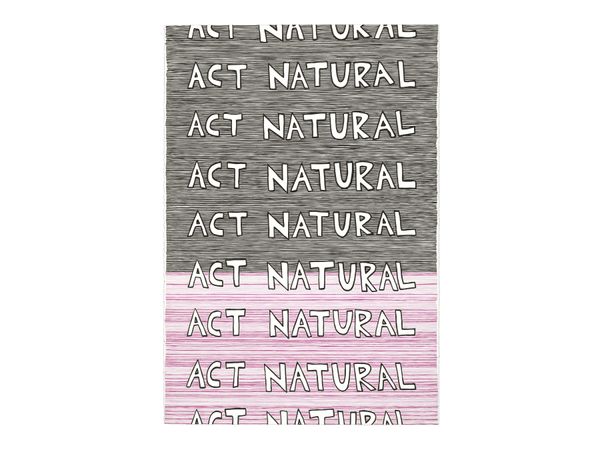 Act Natural (stripes) drawing