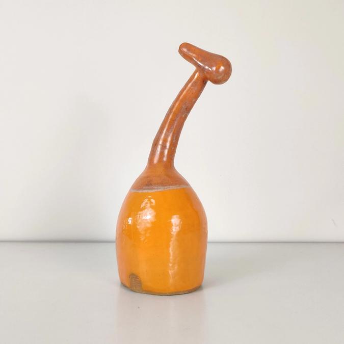 ceramic orange Hammer Vase