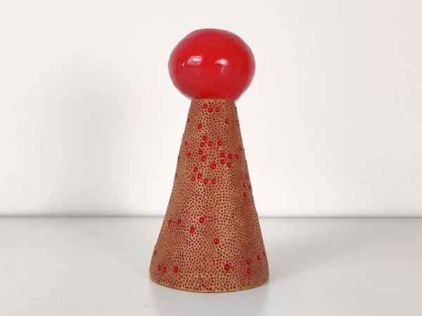 ceramic Red Dot Vase