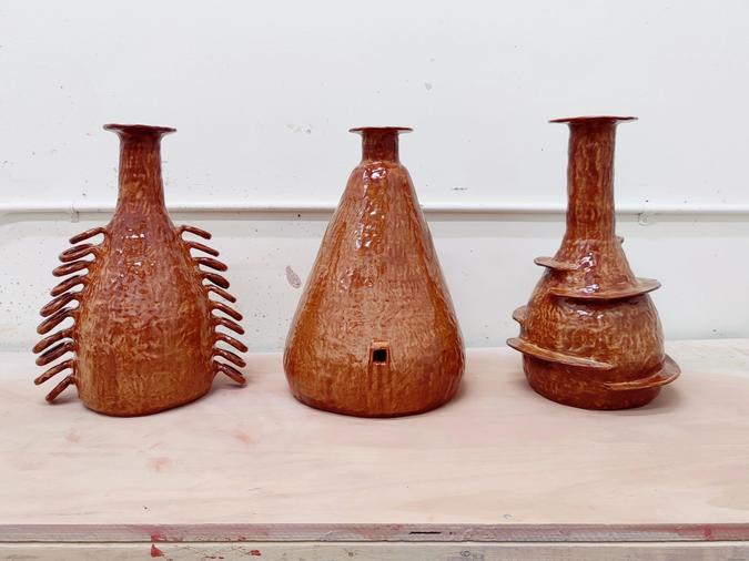 3 Vases with a Little Extra Going On by Jen Wohlner