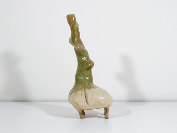 ceramic Lumpy Vessel with Butt by Jen Wohlner