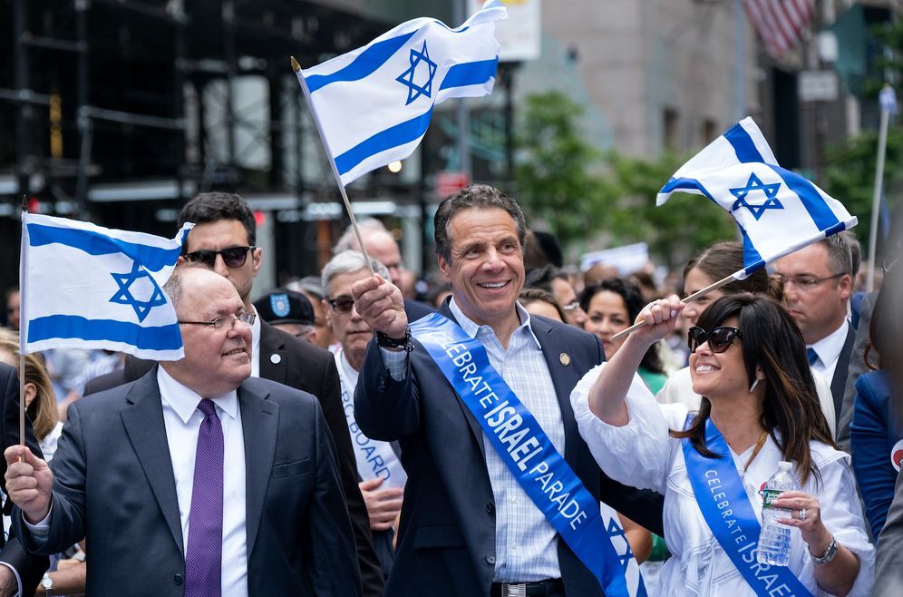 Governor Cuomo at a pro Israel march