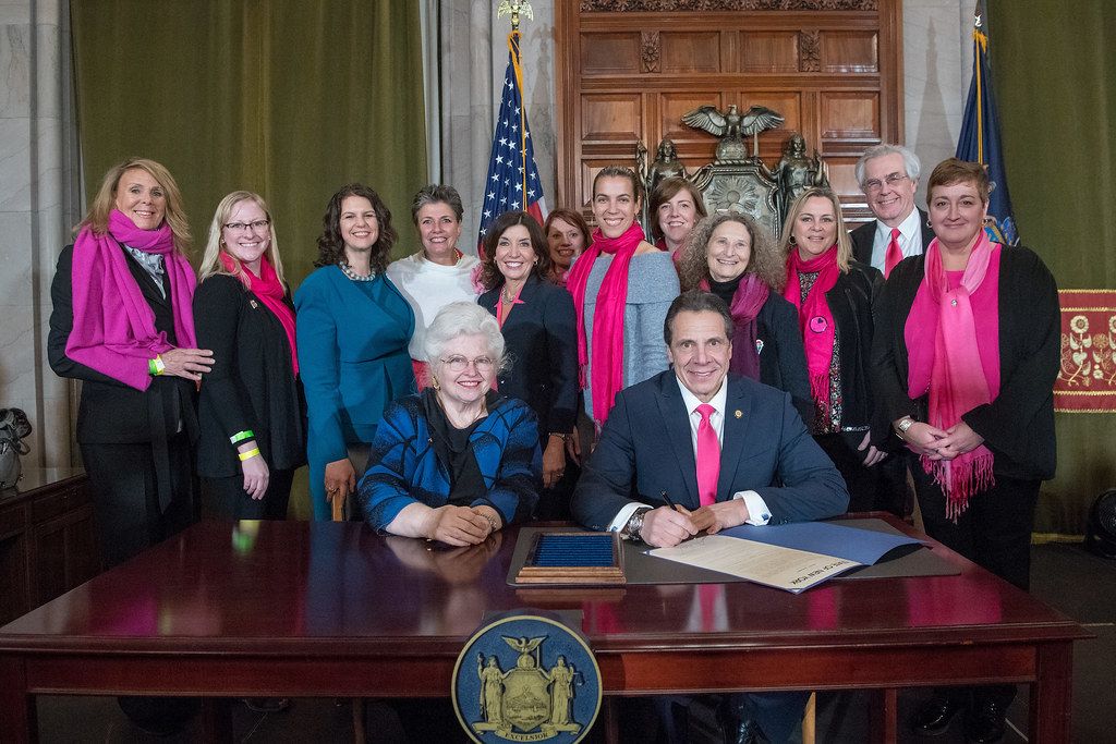 Governor Cuomo signing a bill
