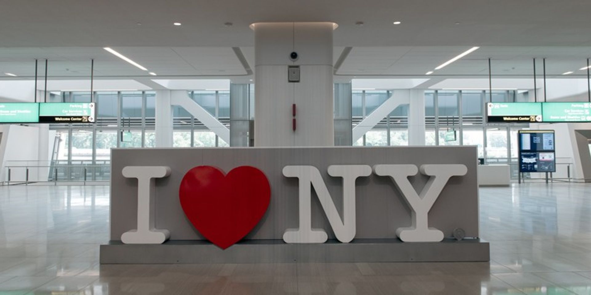 Following a multi-year redesign, the new interior of Terminal B at LaGuardia was unveiled in June 2010.