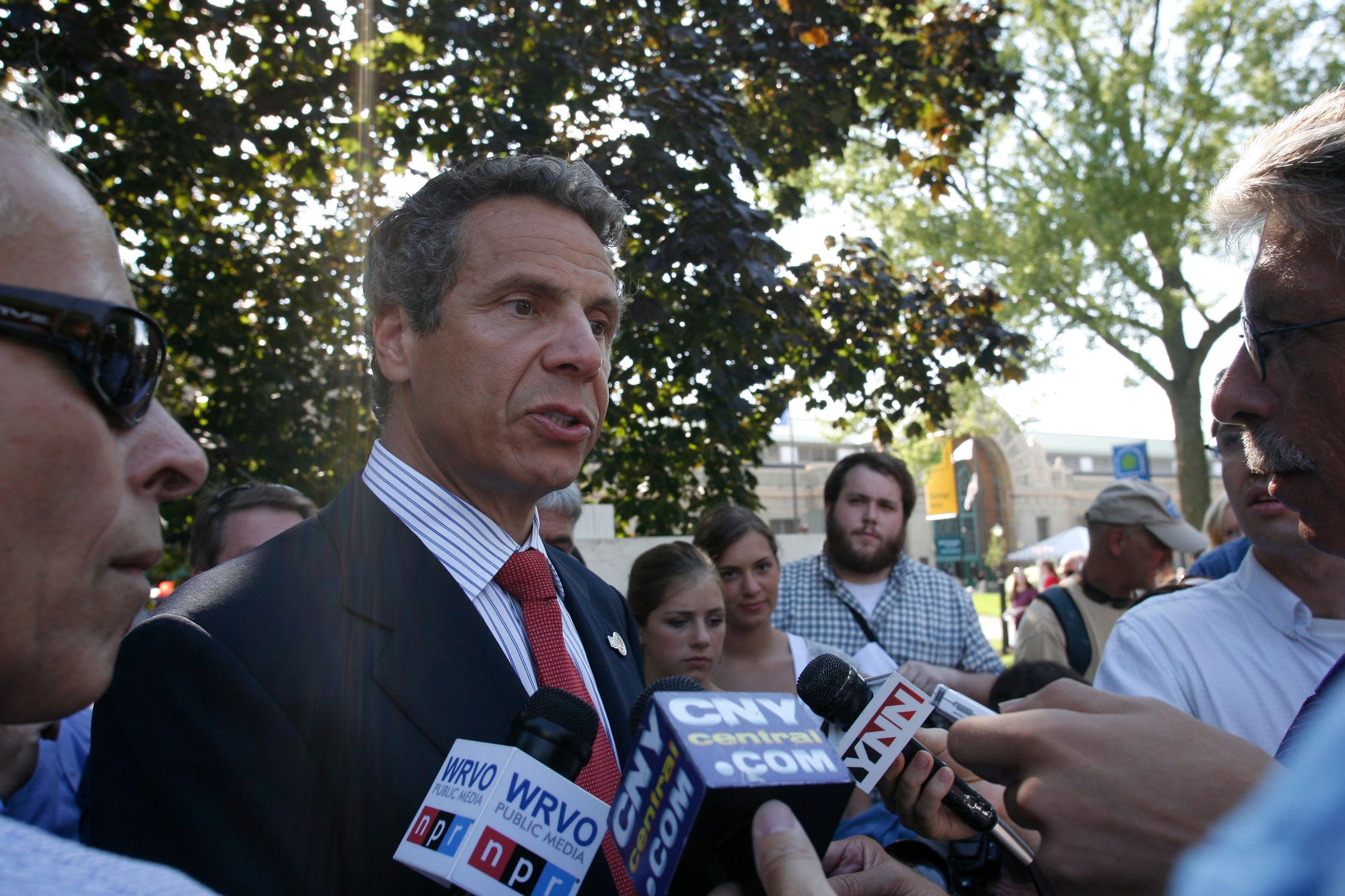 Governor Cuomo addressing the press