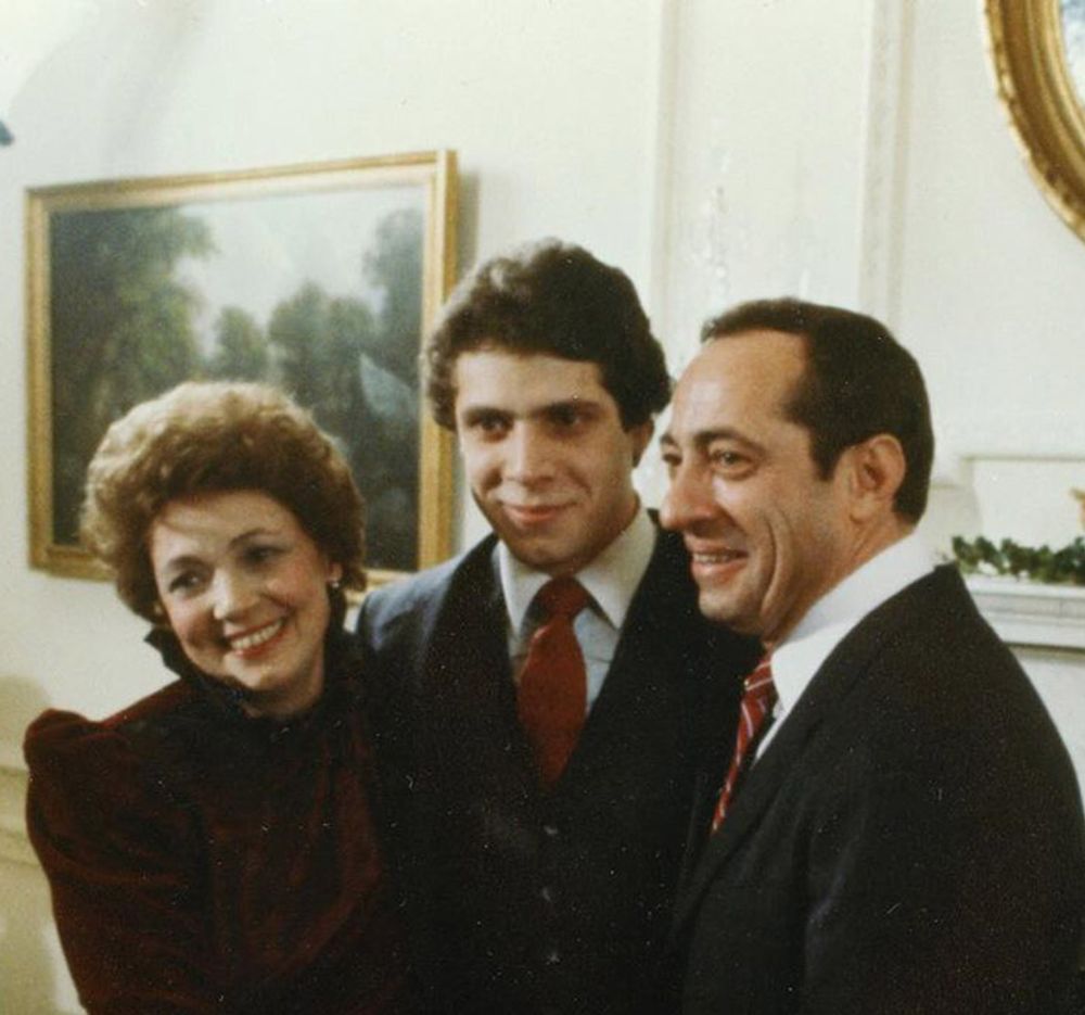 Cuomo with his father and mother