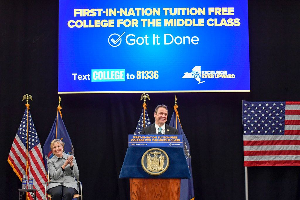 GAMC and Hillary Clinton at Excelsior College Scholarship signing  