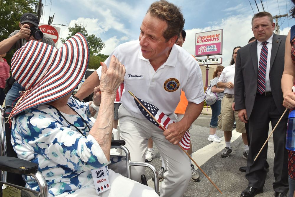 Governor Cuomo Marches in the 89th Little Neck-Douglaston Memorial Day Parade