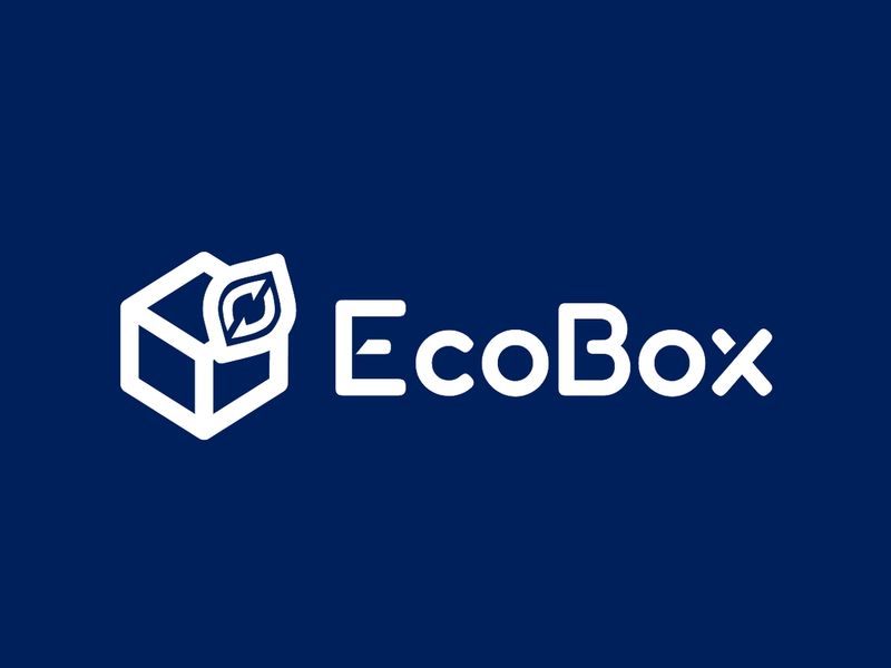 Logo airbus ecobox sur fond bleu