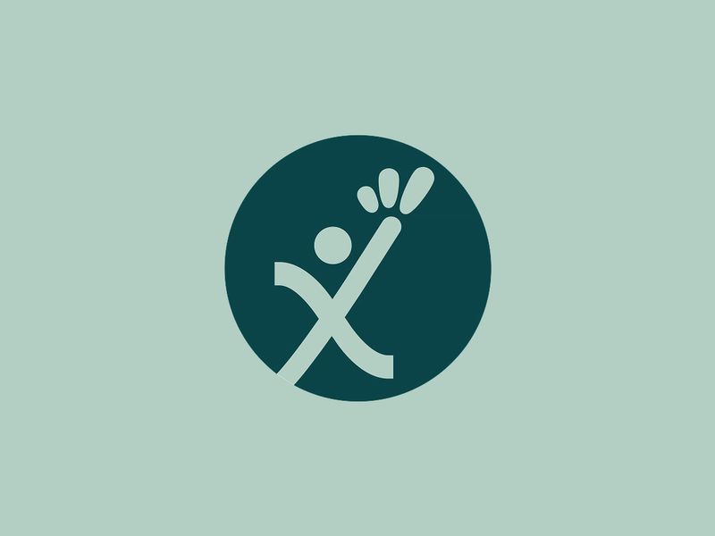 Icon de l'identité visuelle de Lynxeas de forme ronde avec fond vert clair et cercle vert foncé.