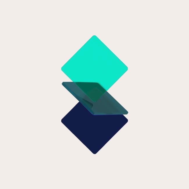 Sensiba logo as a 3-D render with glass texture