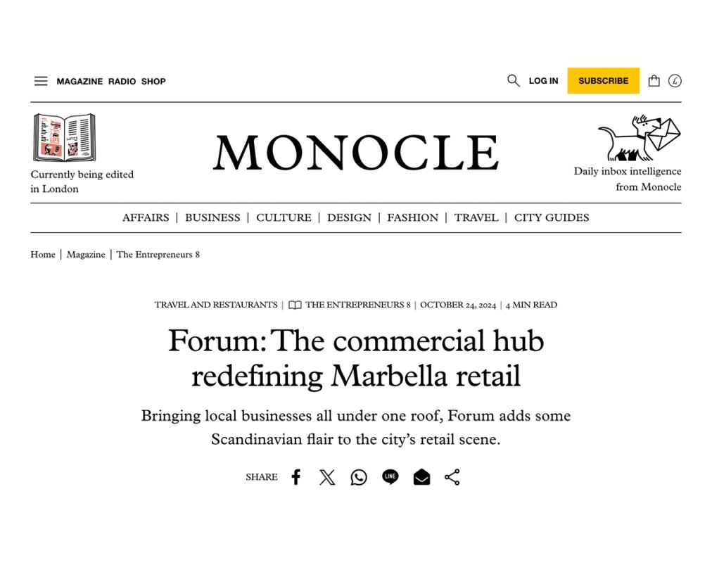 Forum: The commercial hub redefining Marbella retail