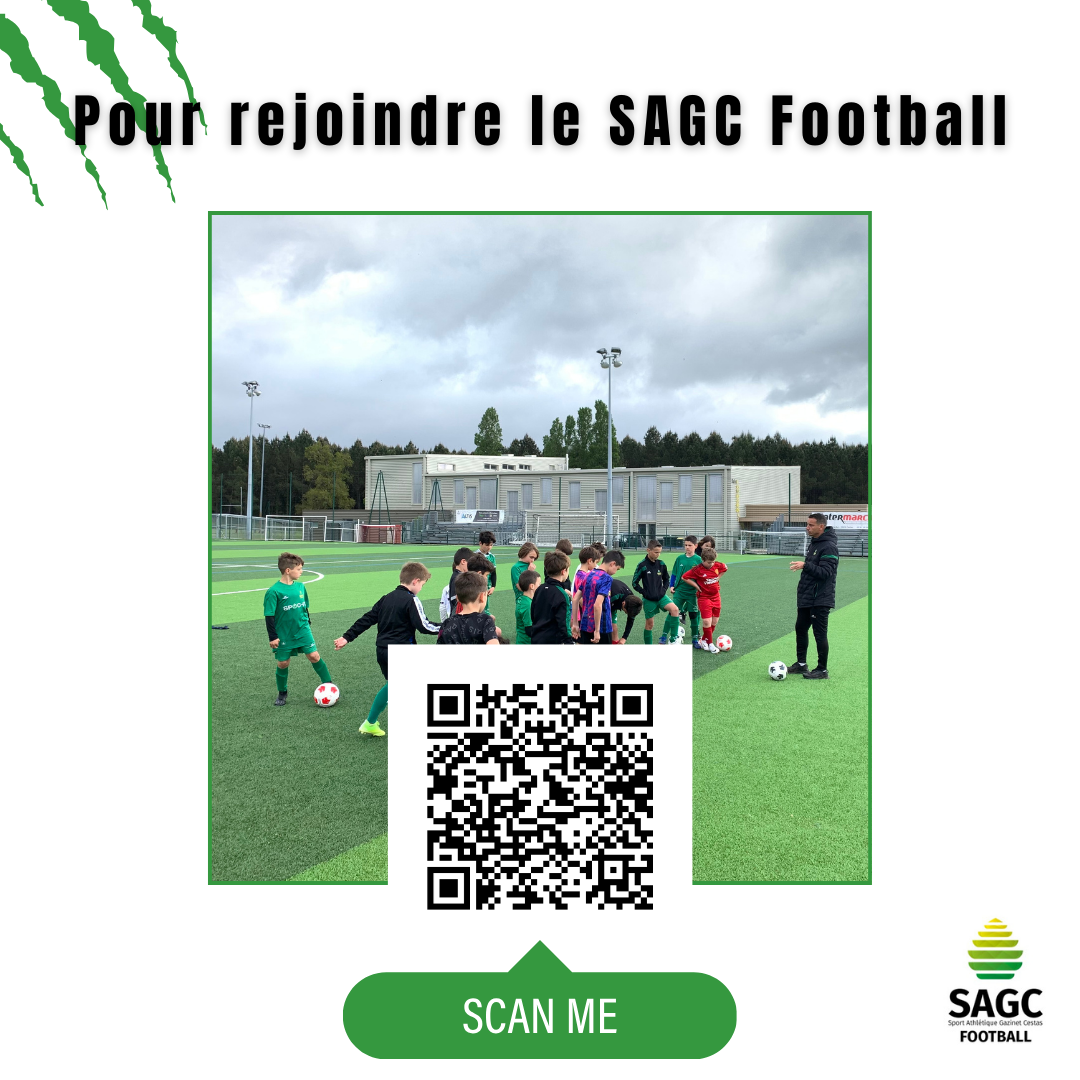 👉 Pour rejoindre l'école de foot du SAGC 