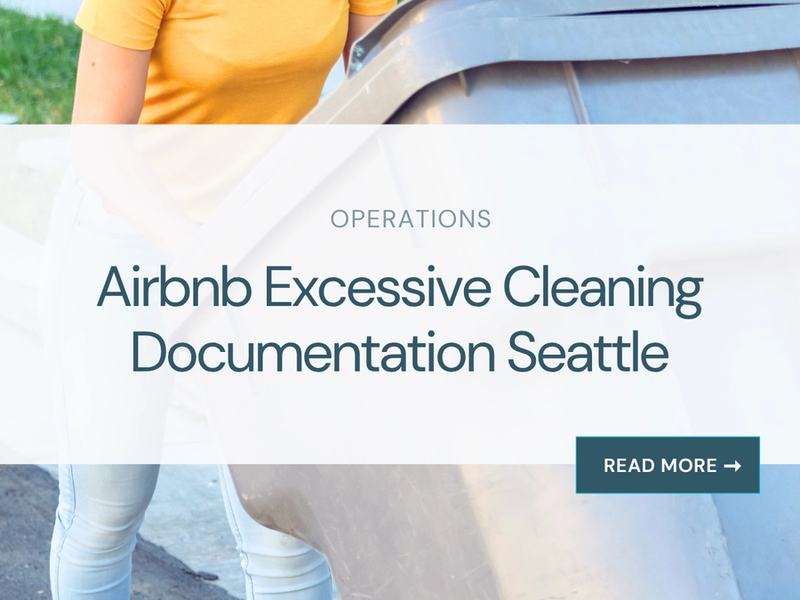 Airbnb Excessive Cleaning Documentation Seattle