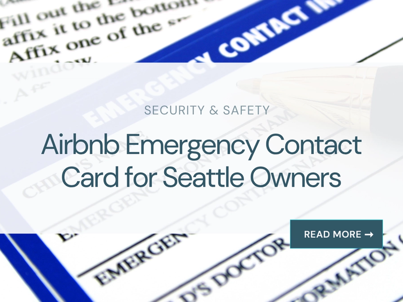 Airbnb Emergency Contact Card for Seattle Owners