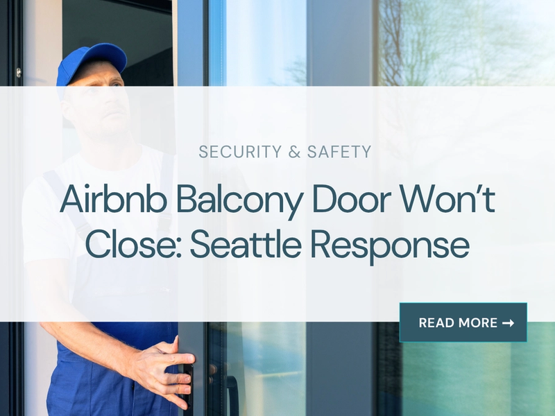 Airbnb Balcony Door Won’t Close: Seattle Response