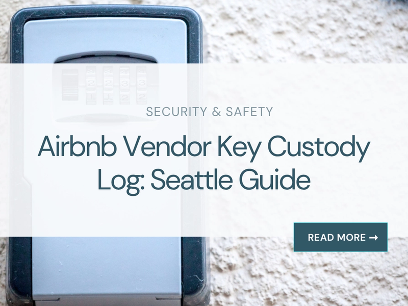 Airbnb Vendor Key Custody Log: Seattle Guide