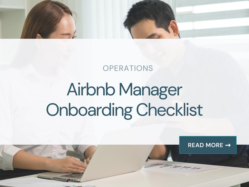 Airbnb Manager Onboarding Checklist