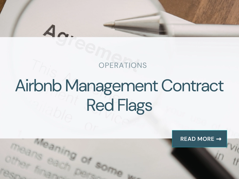 Airbnb Management Contract Red Flags