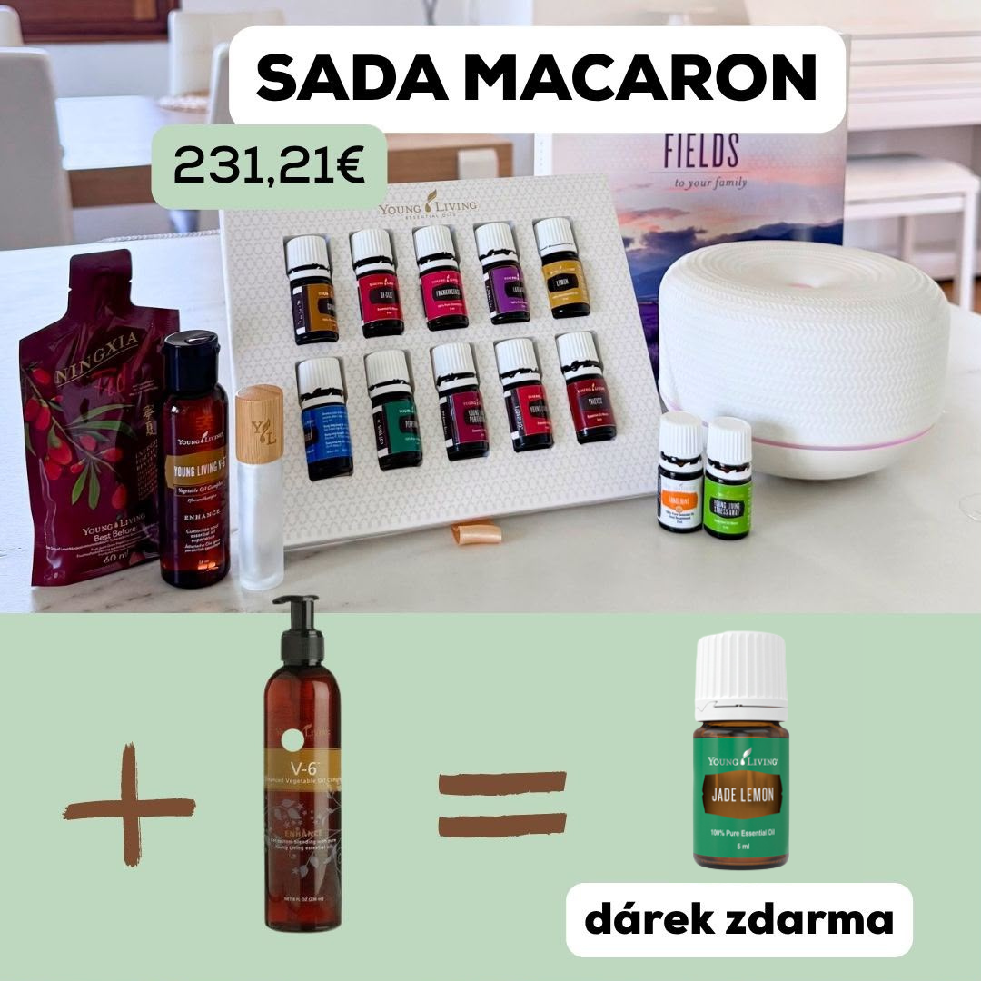 Sada Macaron + V-6 = dárek zdarma