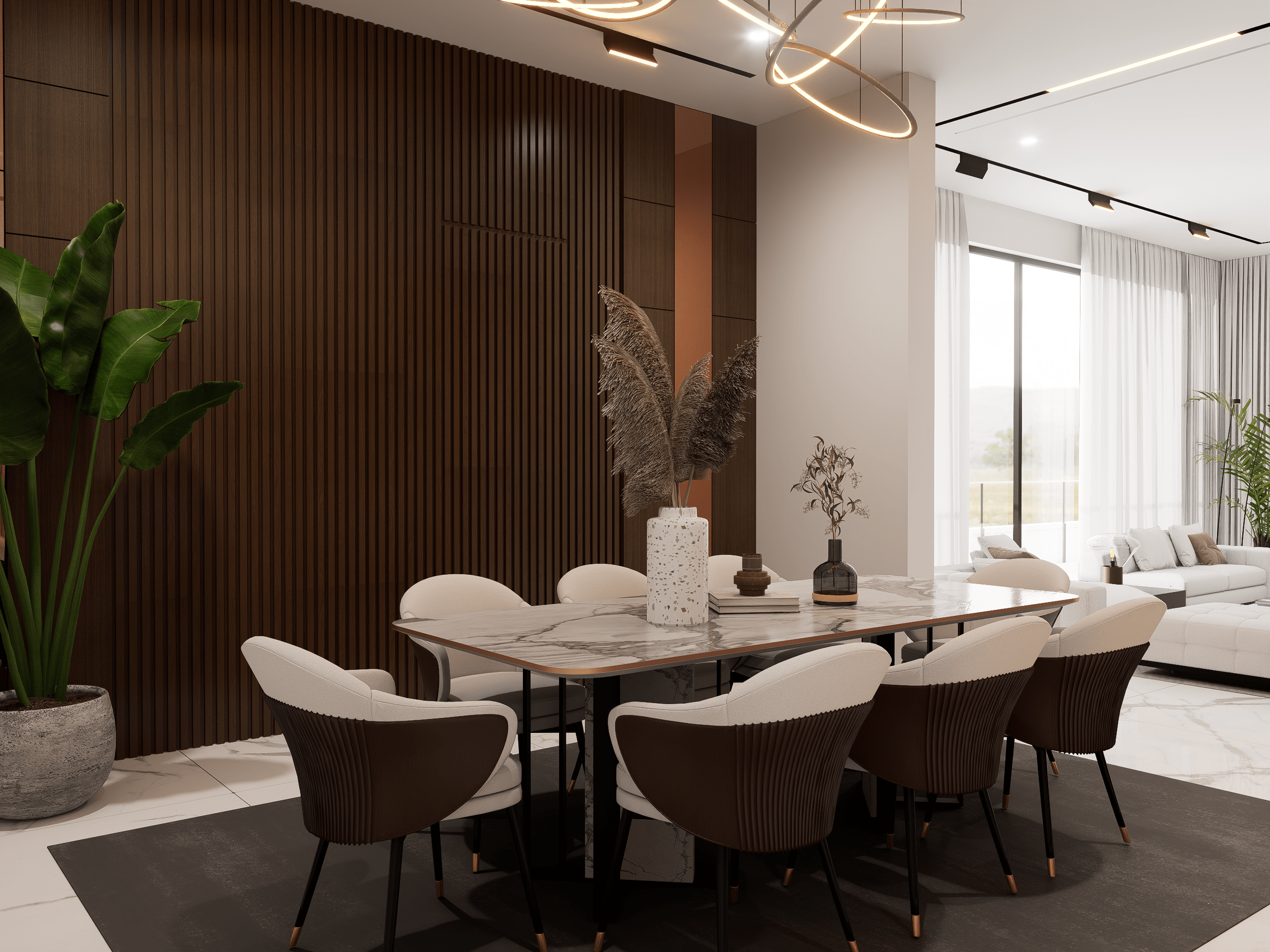 dinning side view