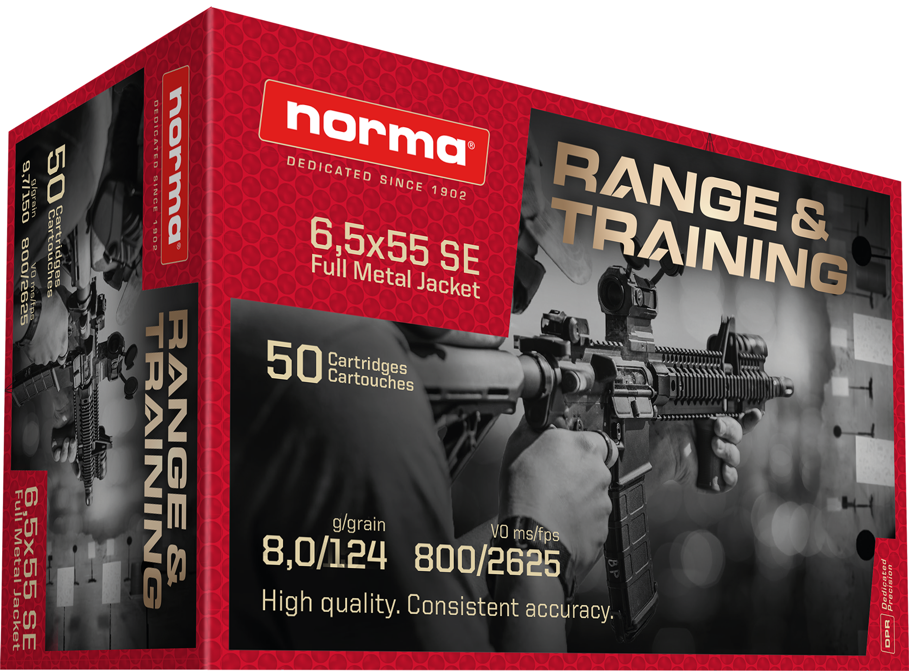 Norma Range & Training 6,5x55 Swedish Mauser 8,0 g – 20166630 – gyári termékfotó