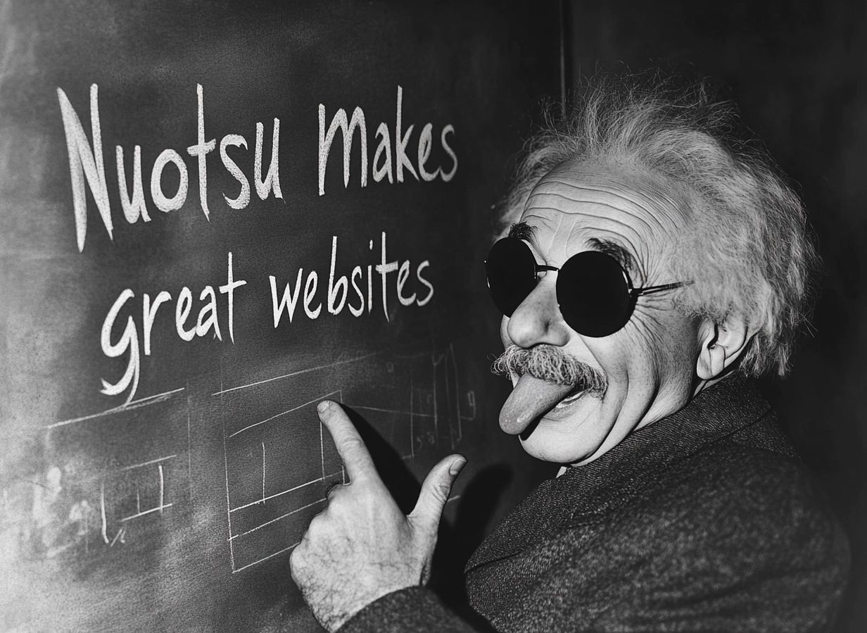 Albert Einstein endorsing Nuotsu