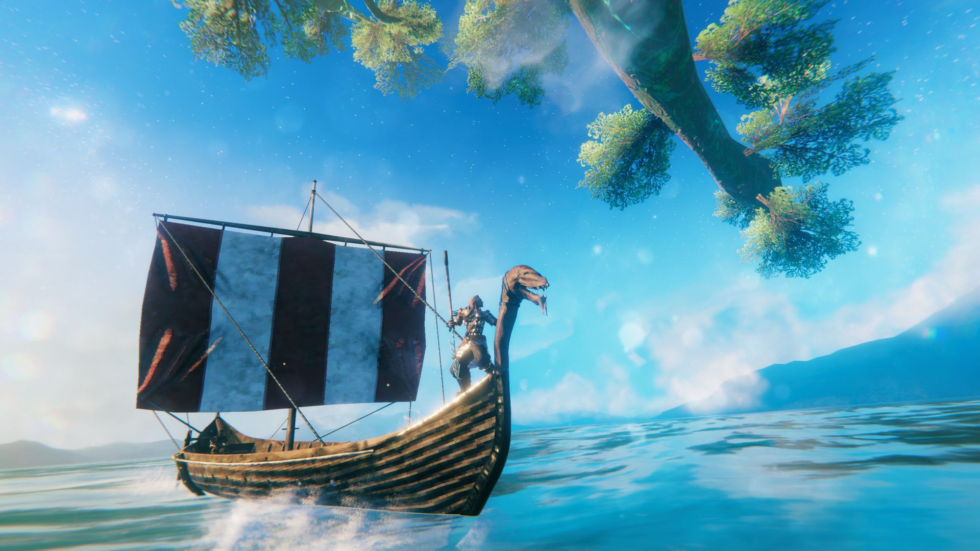 Players exploring a Valheim biome