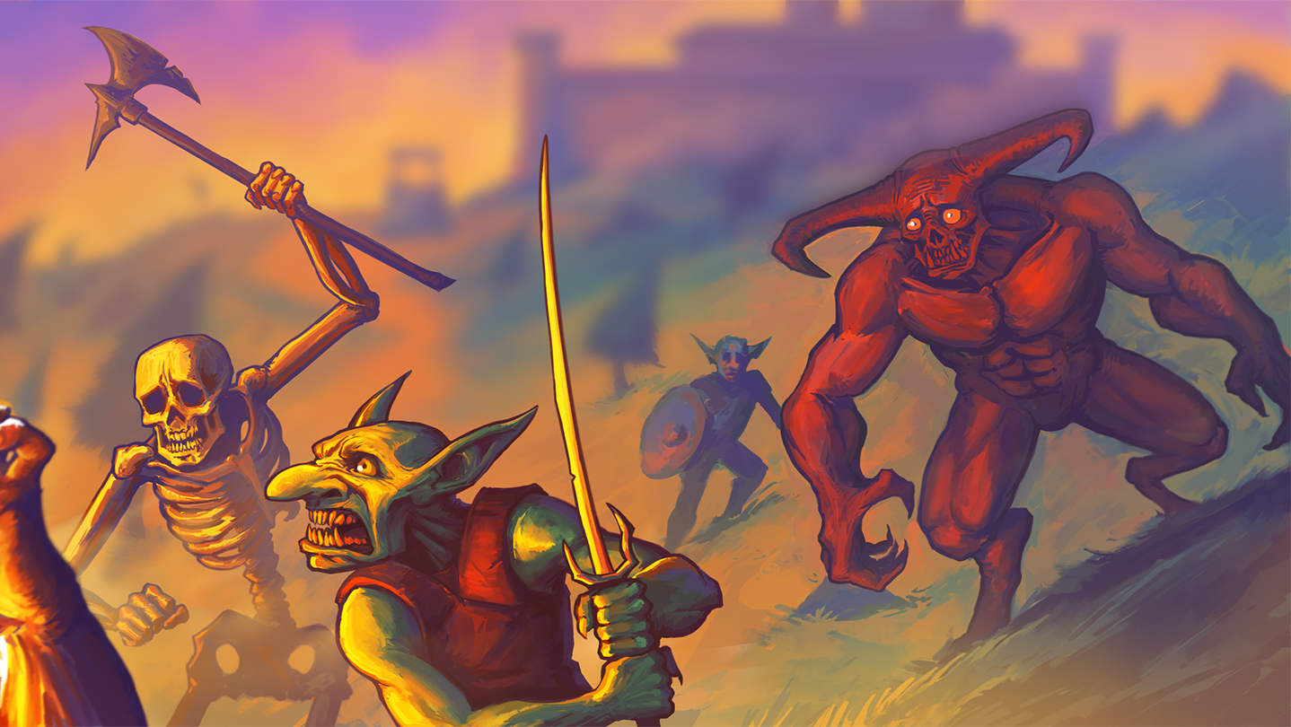 Megabonk roguelite action scene.