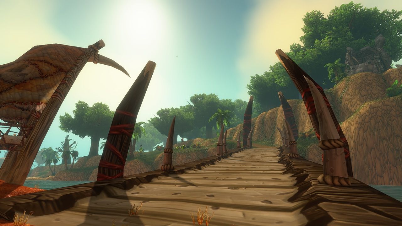 Wooden bridge through the Darkspear Islands