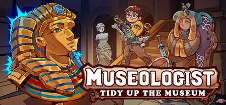 Museologist: Tidy Up the Museum! official Steam store artwork.