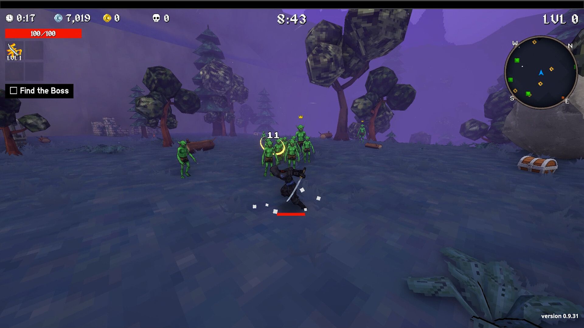 Megabonk early run action screenshot.
