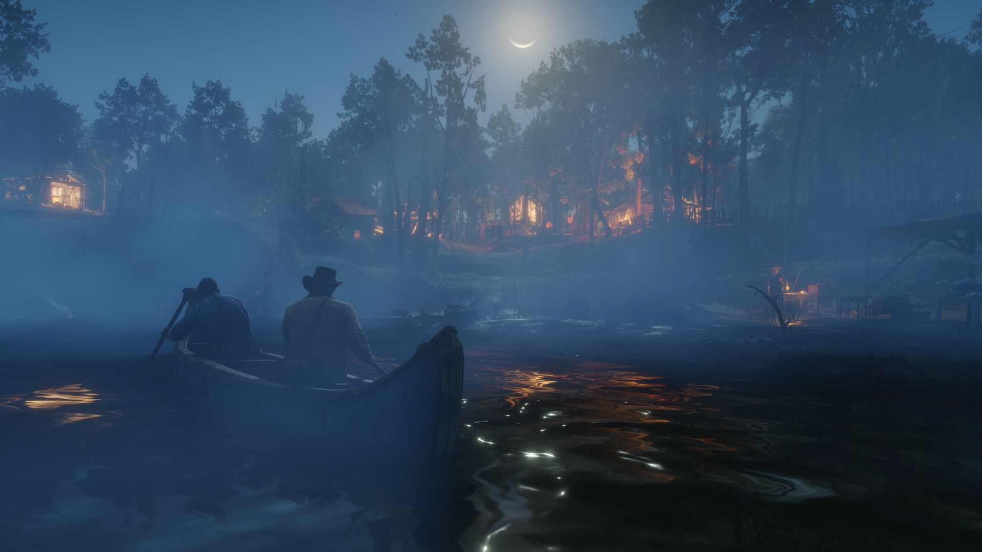 A river landscape in Red Dead Redemption 2.