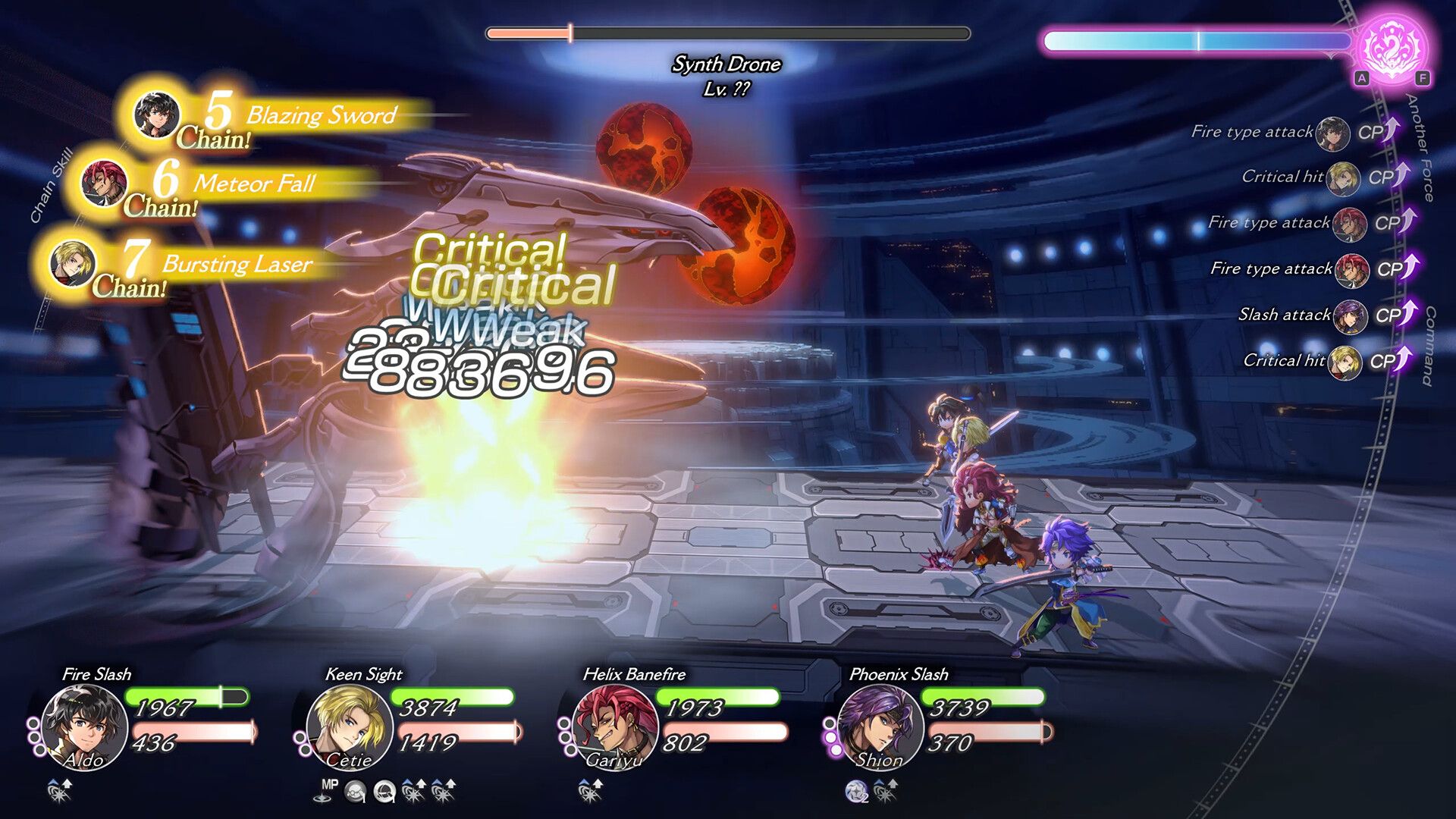 Official Another Eden Begins party screenshot