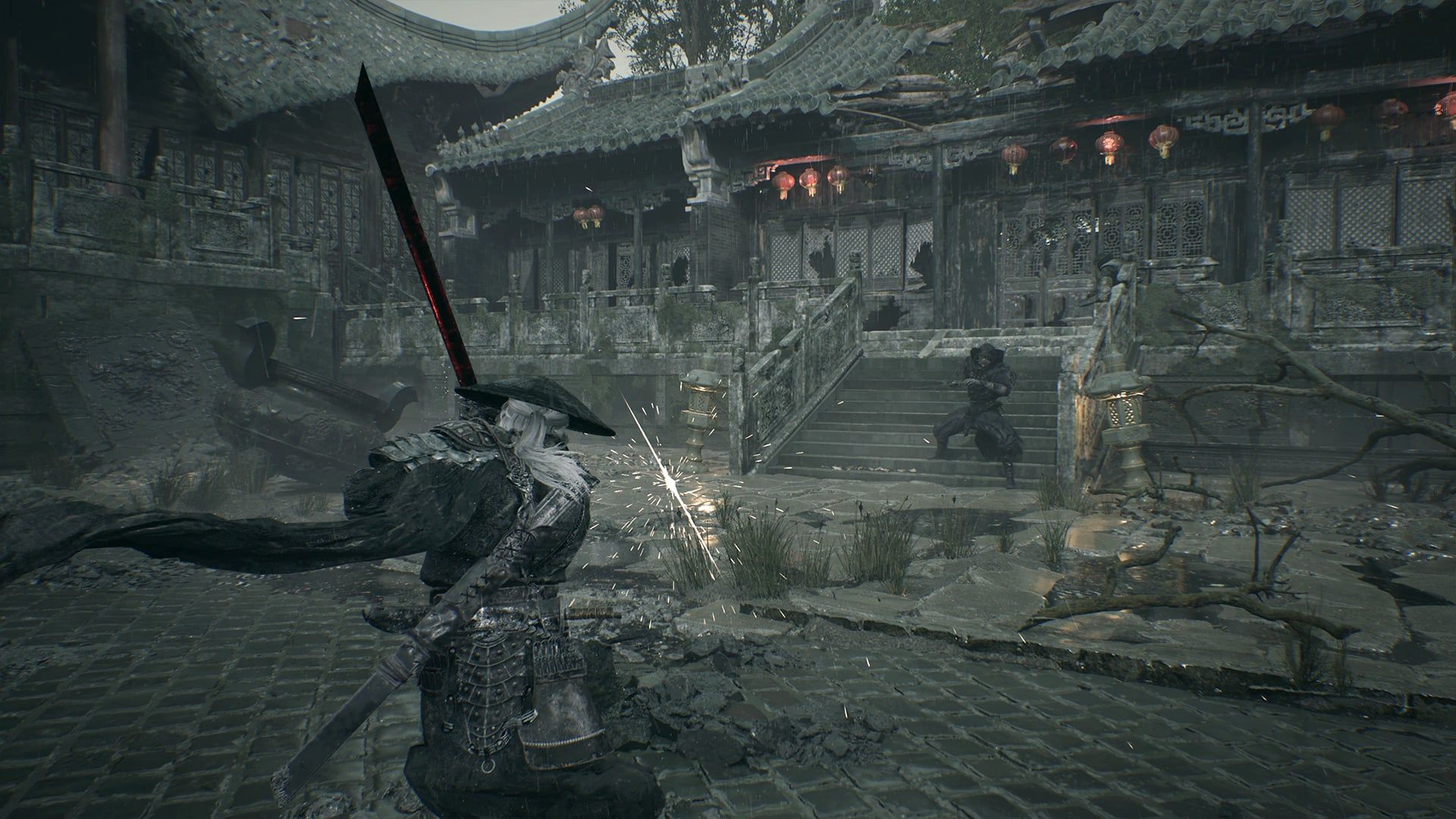 Soul faces several enemies in an official Phantom Blade Zero combat screenshot.