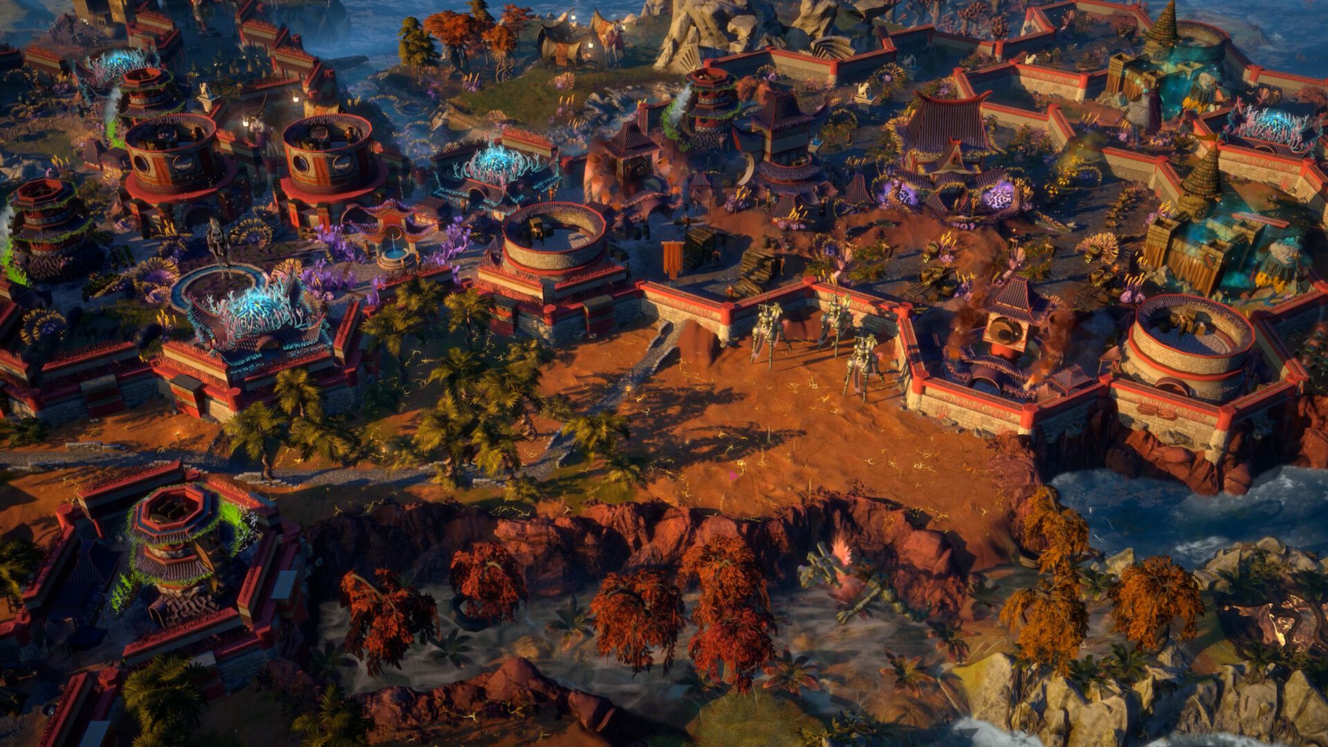 Official Endless Legend 2 screenshot showing a fantasy 4X strategy map on Saiadha.