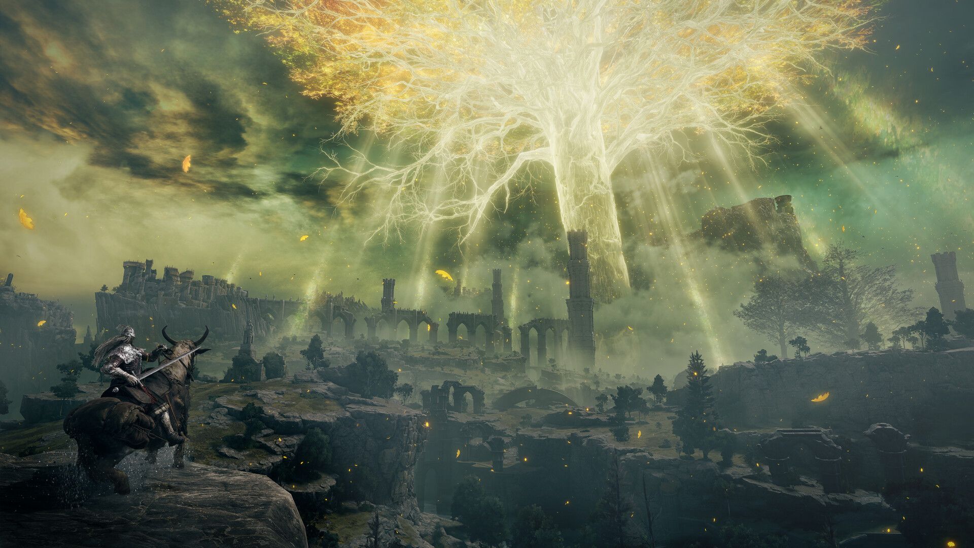 A large landmark visible across Elden Ring's world.