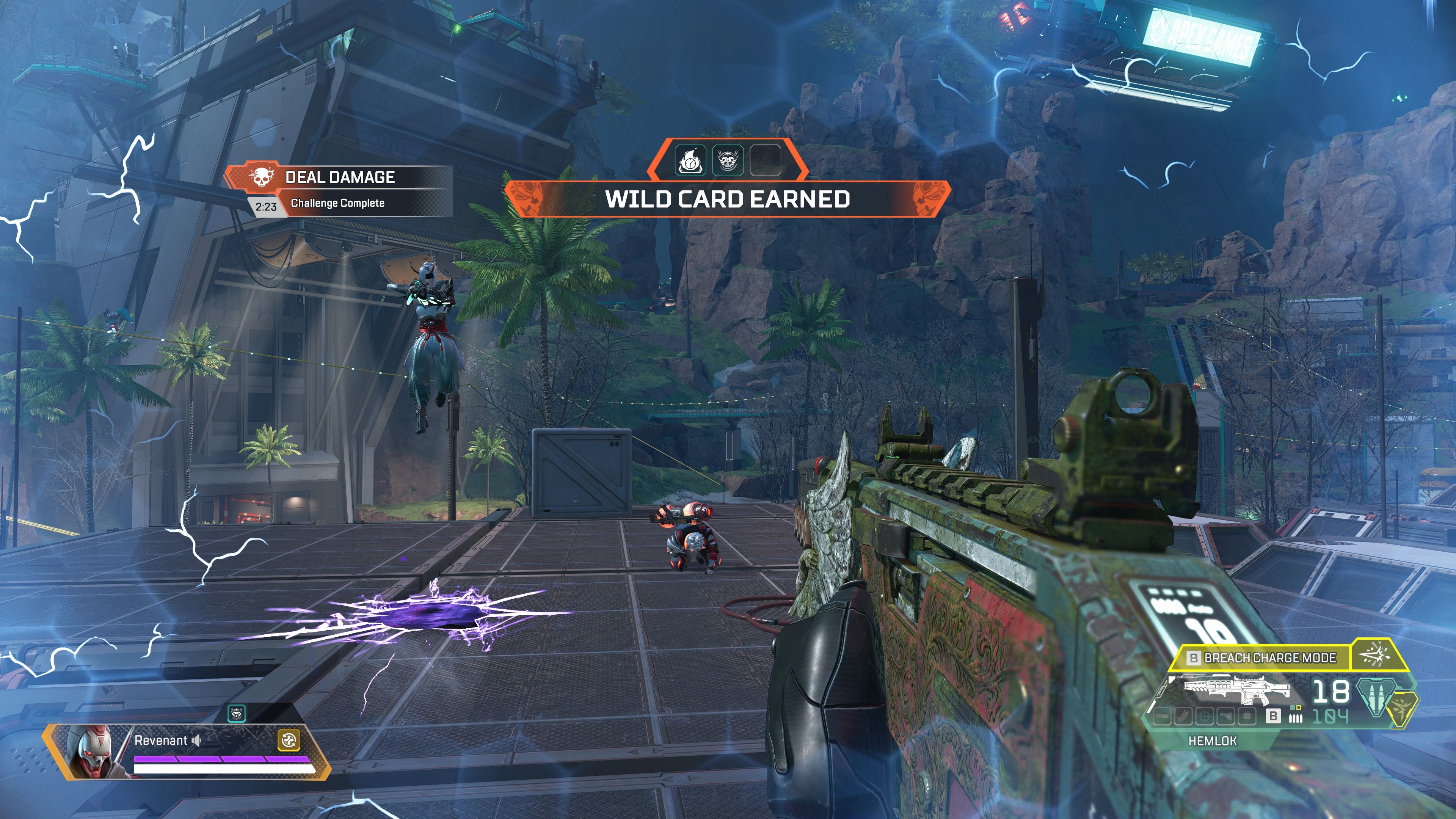Revenant's Blood Pact Wildcard HUD shows a challenge that awards another Wild Card