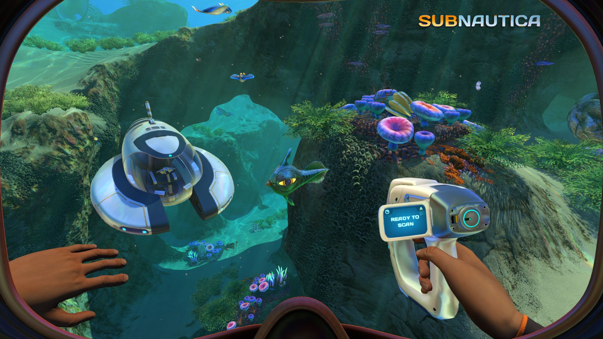 An underwater biome in Subnautica.
