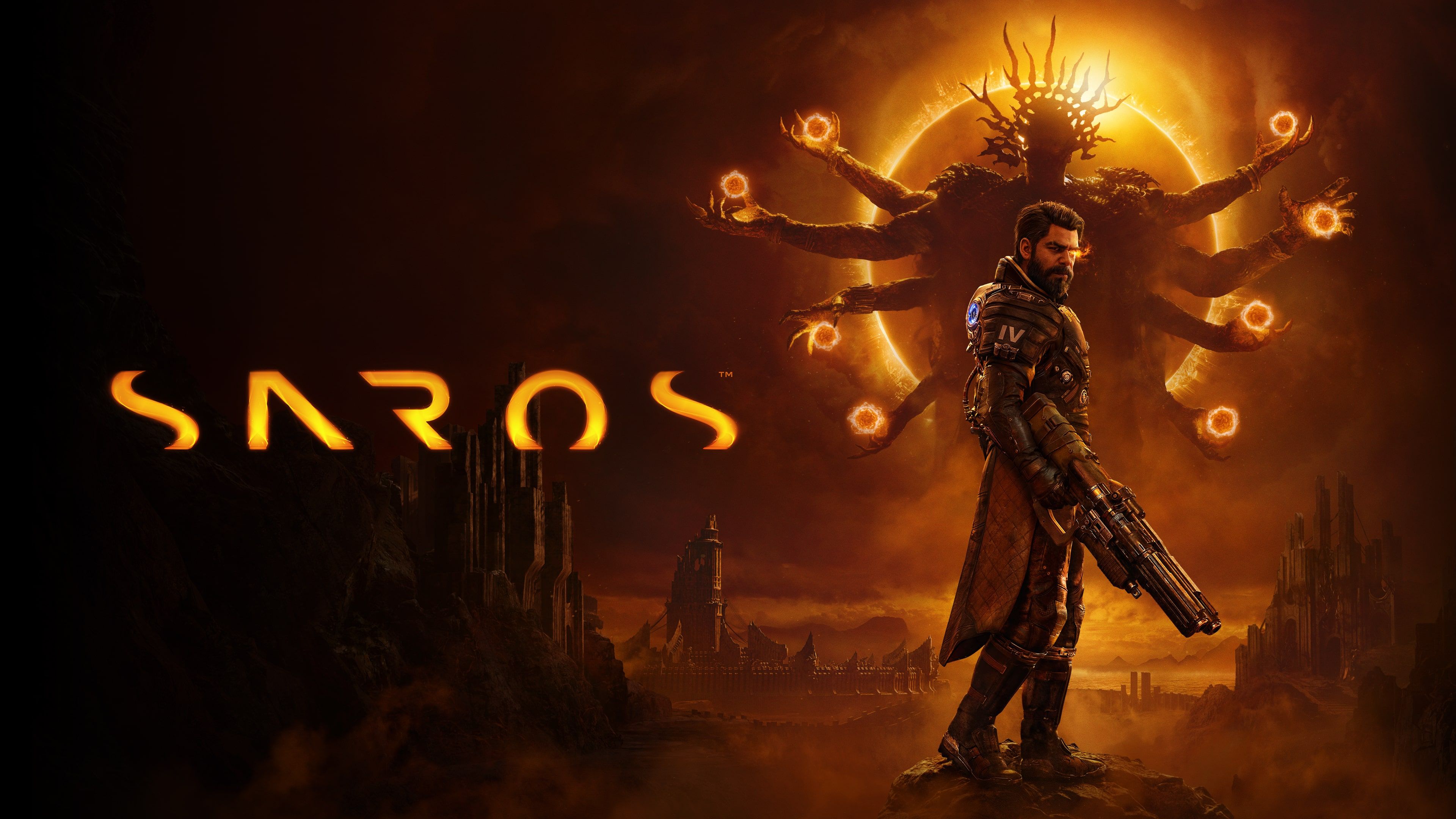Saros official gameplay key art.