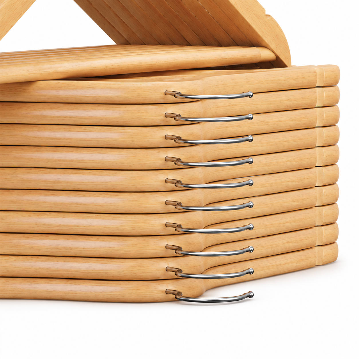 Kleider- und Hosenbügel aus Holz – Produktansicht 4