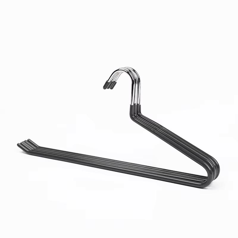 PVC-beschichteter Metall-Hosenbügel mit Klammern – Produktansicht 4