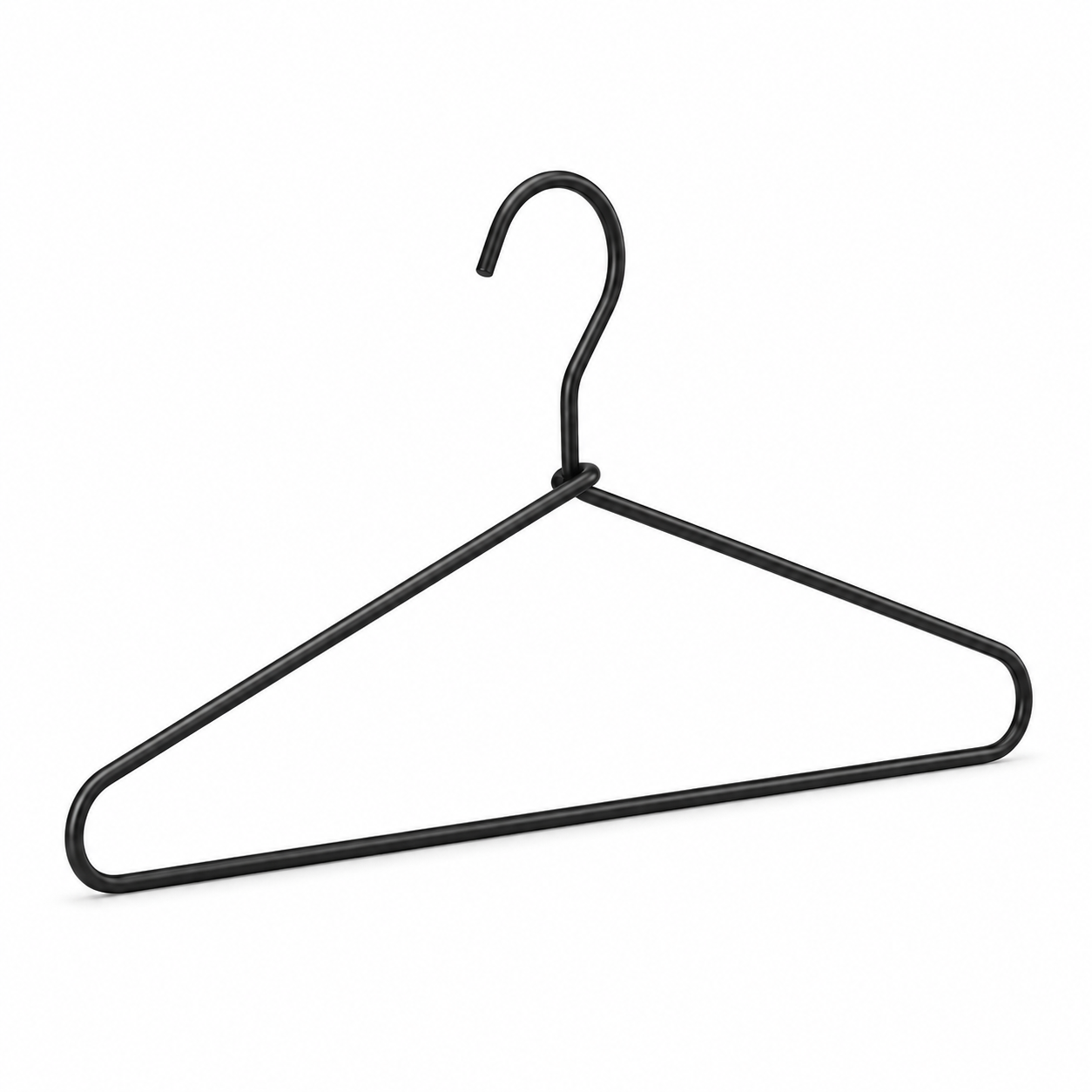 Schwarzer Metall-Kleiderbügel – Produktansicht 2