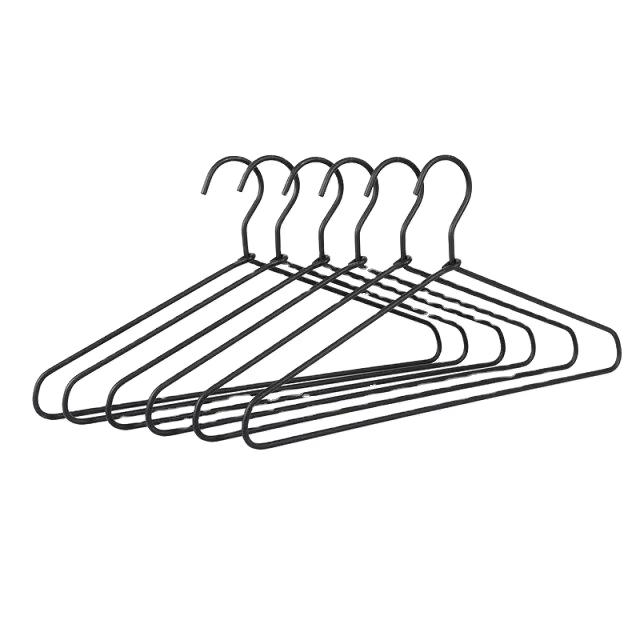 Black Closet Organizer Space-Saving Heavy-Duty Metal Coat Hanger