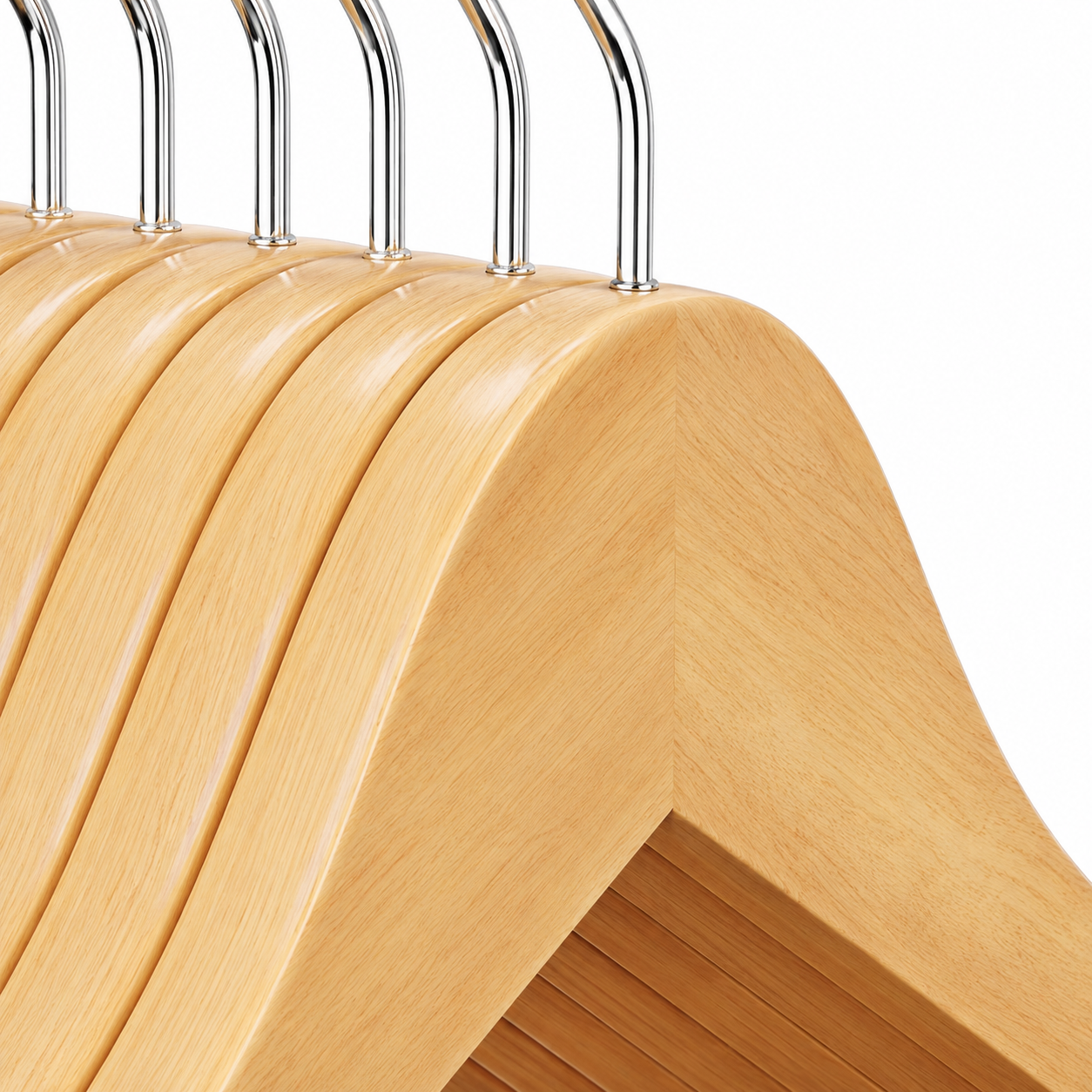 Kleider- und Hosenbügel aus Holz – Produktansicht 3