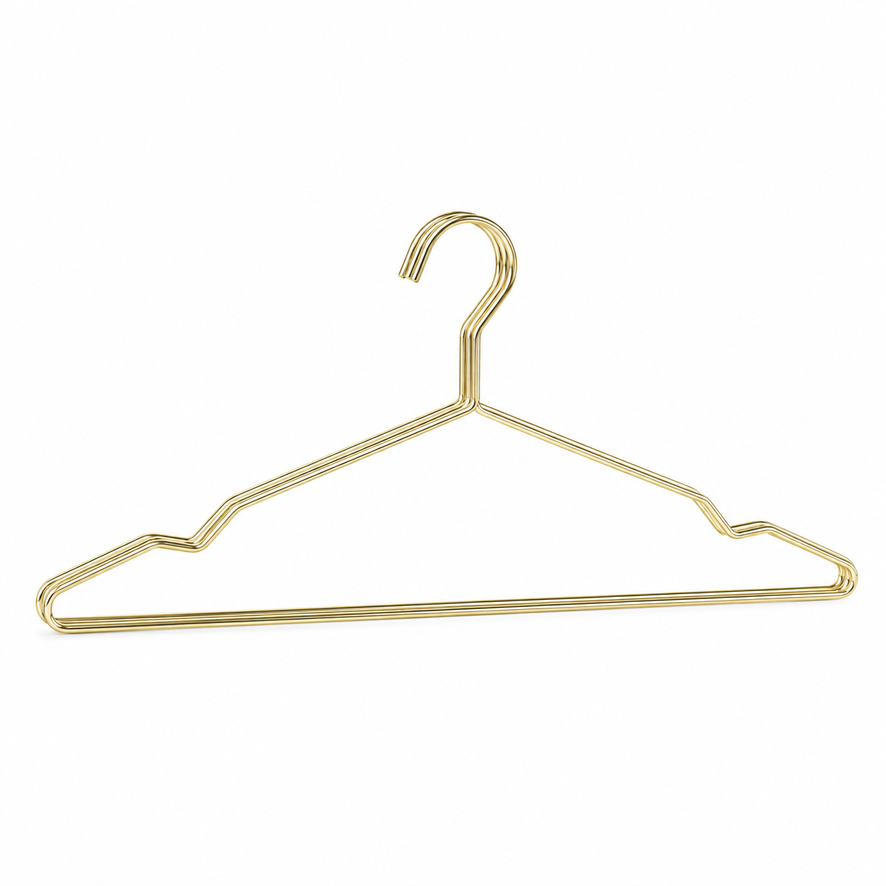 Goldfarbener Metall-Kleiderbügel