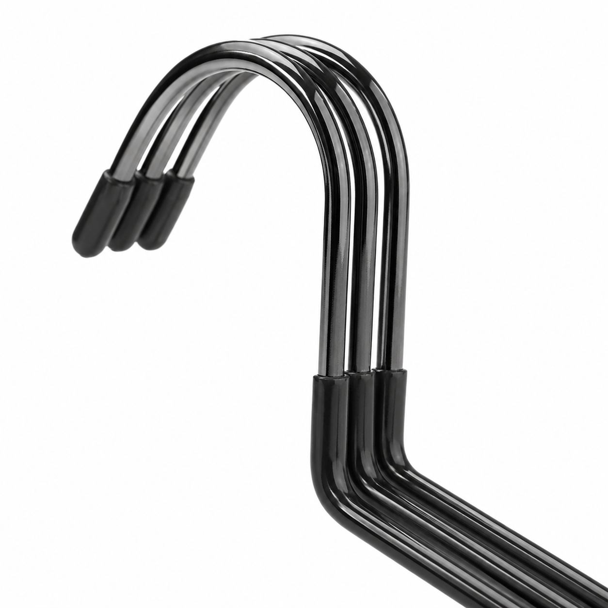 PVC-beschichteter Metall-Hosenbügel mit Klammern – Produktansicht 2